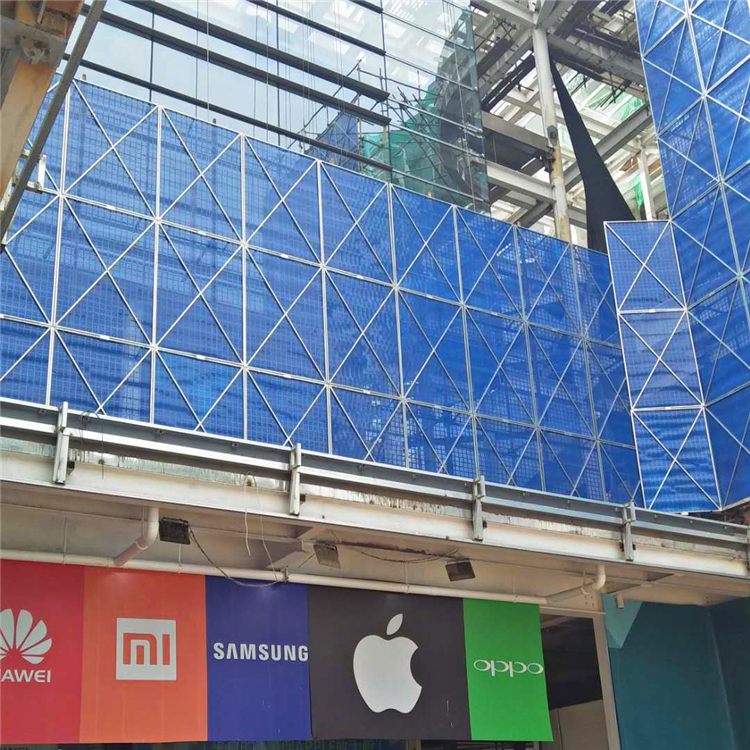 武漢爬架網(wǎng)外圍安全網(wǎng)片，安全防護(hù)沖孔網(wǎng)