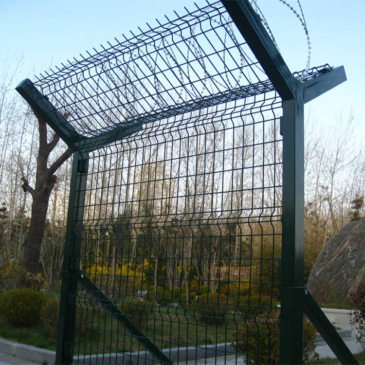 機(jī)場(chǎng)護(hù)欄V型支架立柱加強(qiáng)型焊接片網(wǎng)